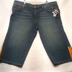 New Vintage Y2K Baby Phat Plus Size Denim Capri Size 24